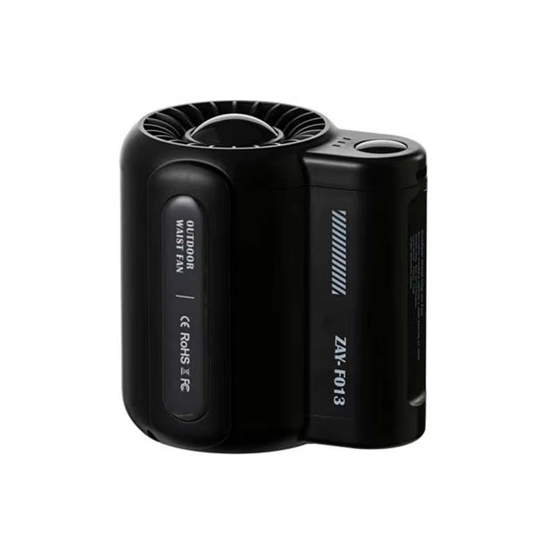 Portable Rechargeable Waist Fan Mini Personal Summer Cooling Fan for Travel Outdoor Sports with 4500Mah Battery