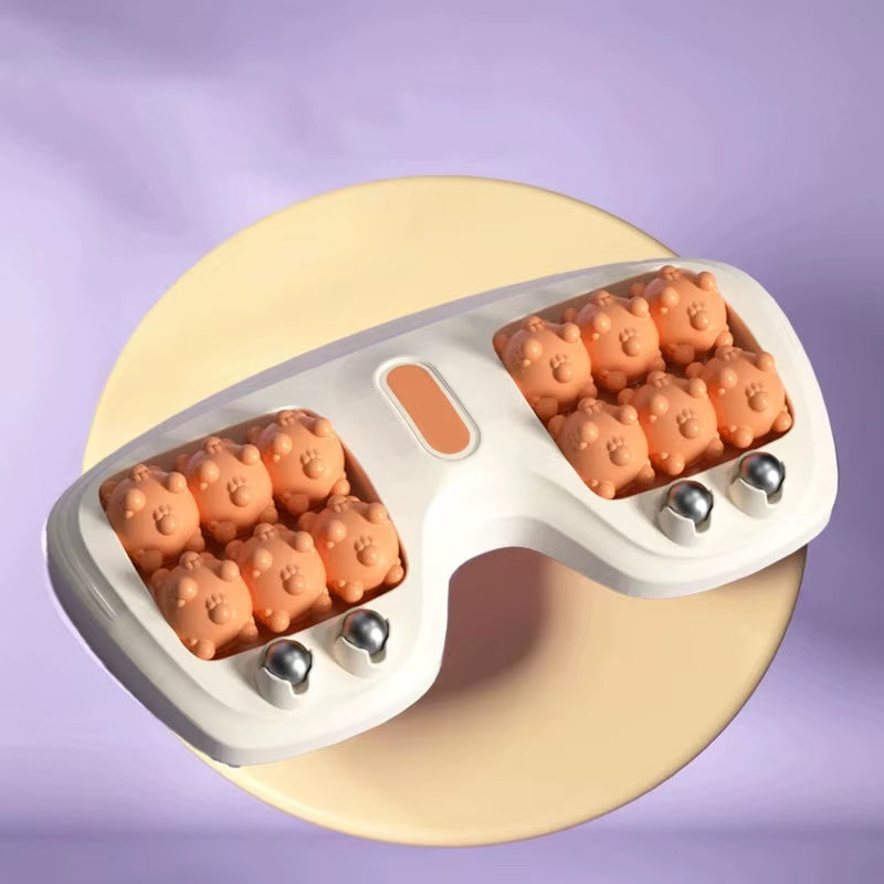 Portable Dual Foot Massage Roller Cat Claw Foot Therapy Foot Massage Instrument Relaxation Point Stimulation Magnetic Roller